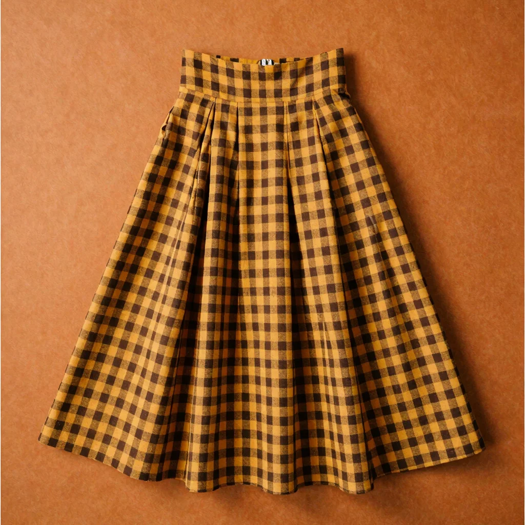 Checkerboard Swing Skirt